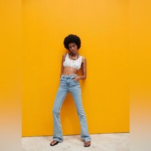 Zara Flare fit  Light Blue Jeans